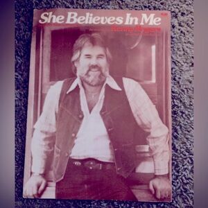 Kenny Rogers sheet music she believes in me words and music copyright 1977